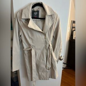 Vince Camuto Women's Trench Coat with Hood - Small